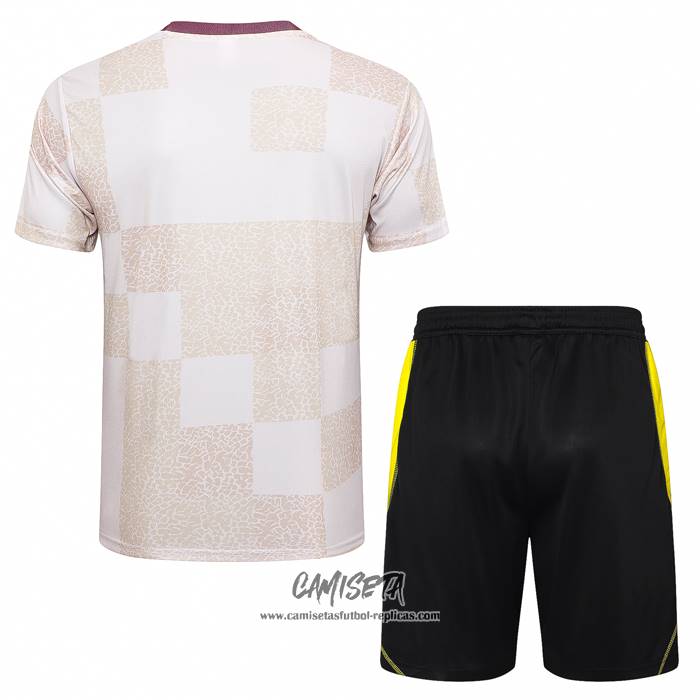 Chandal del Flamengo 2024-2025 Manga Corta Blanco - Pantalon Corto